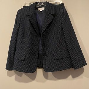 Le Suit navy blue with white dots 2PC skirt Suit